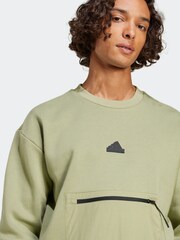 adidas Green Crew Sweatshirt - Image 5 of 7