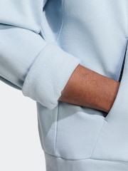 adidas Light Blue ALL SZN Hoodie - Image 6 of 8