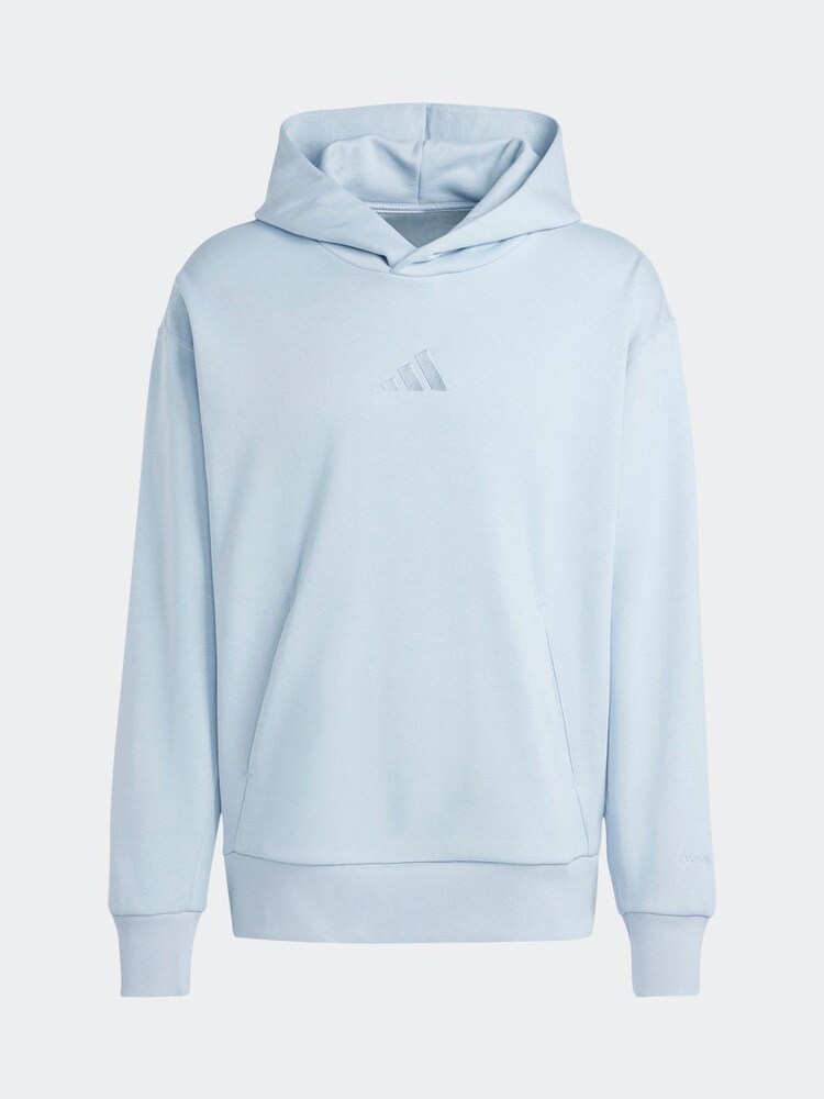 adidas Light Blue ALL SZN Hoodie - Image 8 of 8
