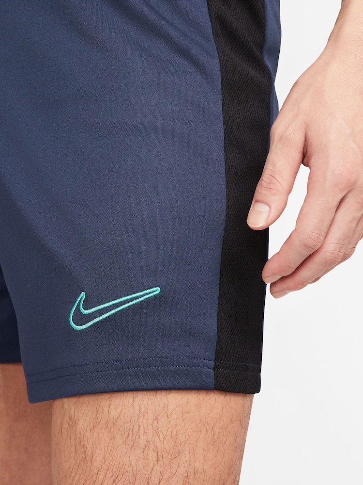 Nike Dark Navy Dri-Fit Academy Training Shorts - Image 4 of 4