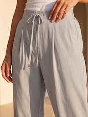 Gris - Roman Petite Drawstring Narrowed Leg Trousers - Imagen 4 de 4