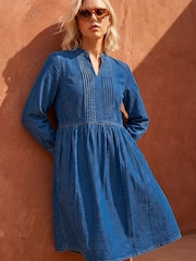 Roman Blue Petite Denim Tunic Dress - Image 1 of 4