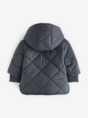 Charcoal Grey Baby Quilted Jacket (0mths-2yrs) - Image 2 of 3