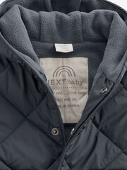 Charcoal Grey Baby Quilted Jacket (0mths-2yrs) - Image 3 of 3