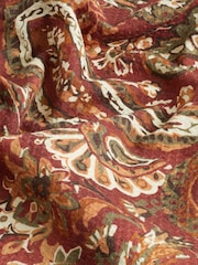 Brown Printed Short Sleeve Shirt With Cuban Collar - Image 6 of 7