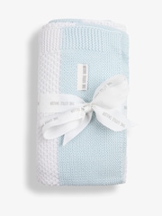 The Little Tailor Large Supersoft Textured Knitted 100% Cotton Blanket - Image 1 of 3