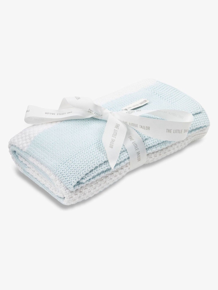 The Little Tailor Large Supersoft Textured Knitted 100% Cotton Blanket - Image 2 of 3