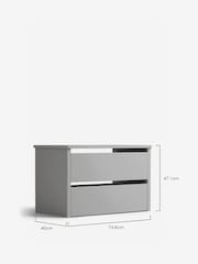 Grey Flynn Wardrobe Internal Chest of Drawers - Image 10 of 11