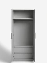 Grey Flynn Wardrobe Internal Chest of Drawers - Image 8 of 11