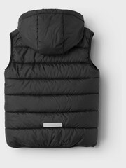 Name It Black Zip Up Padded Gilet - Image 2 of 4