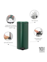 Brabantia Pine Green NewIcon 30L Pedal Bin - Image 4 of 6