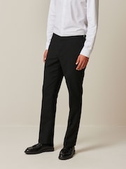 Sort - Slim Fit Jakkesæt bukser med sidejustering - Image 1 of 11