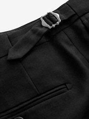 Sort - Slim Fit Jakkesæt bukser med sidejustering - Image 10 of 11