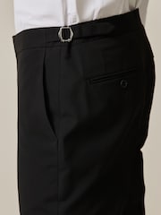 Sort - Slim Fit Jakkesæt bukser med sidejustering - Image 3 of 11