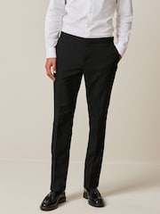Sort - Slim Fit Jakkesæt bukser med sidejustering - Image 5 of 11