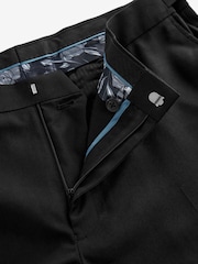 Sort - Slim Fit Jakkesæt bukser med sidejustering - Image 9 of 11