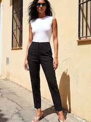 Roman Black Regular Slim Leg Trousers - Image 1 of 4