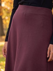 Roman Red Petite Ponte Stretch Midi Skirt - Image 4 of 4