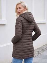 Roman Brown Petite Puffer Coat - Image 2 of 4
