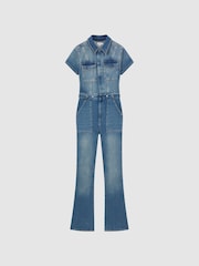 Good American Denim Bootcut Jumpsuit - Image 2 of 5
