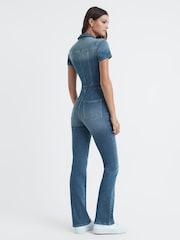 Good American Denim Bootcut Jumpsuit - Image 4 of 5