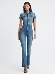 Good American Denim Bootcut Jumpsuit - Image 5 of 5