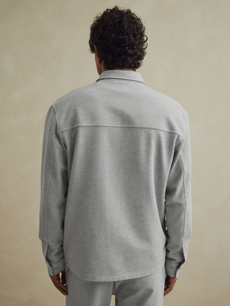 Grey Popper Shacket - Image 3 of 7