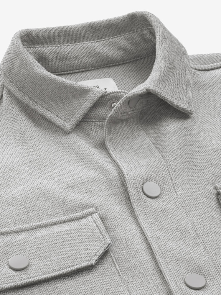 Grey Popper Shacket - Image 6 of 7