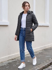 Roman Grey Petite Puffer Coat - Image 3 of 4