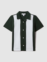 Bavlněná košile Reiss Skade Cuban Bowling s límečkem - Image 1 of 2