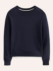 Boden Blue Eva Cashmere Crew Neck Jumper - Image 5 of 6