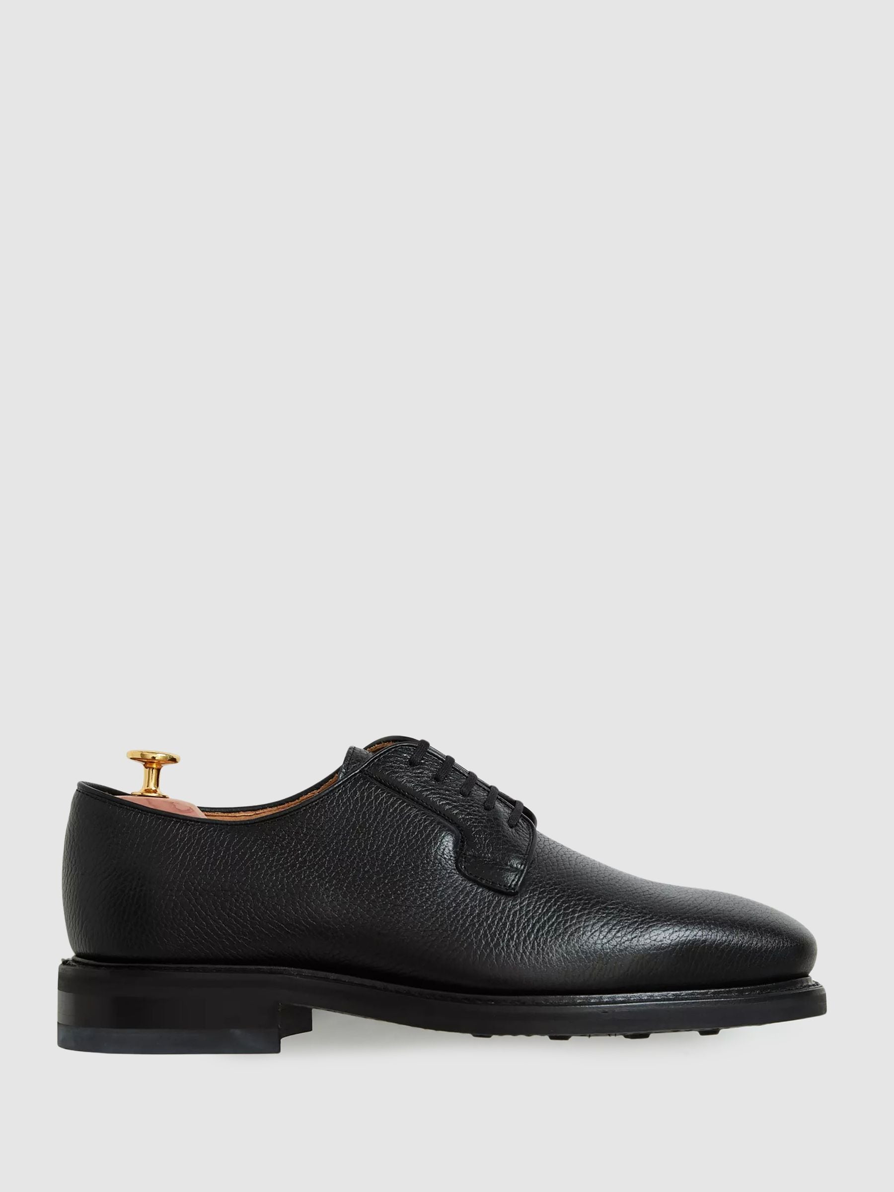 Oscar Jacobson Grained Leather Lace Up Shoes