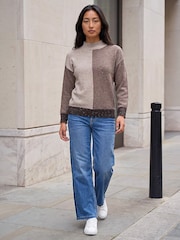 Roman Brown Petite Sequin Jumper - Image 2 of 4