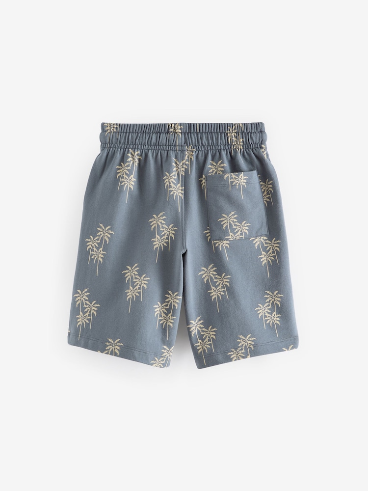 Blue 100% Cotton Bandana Print Jersey Shorts (3-16yrs) - Image 2 of 3