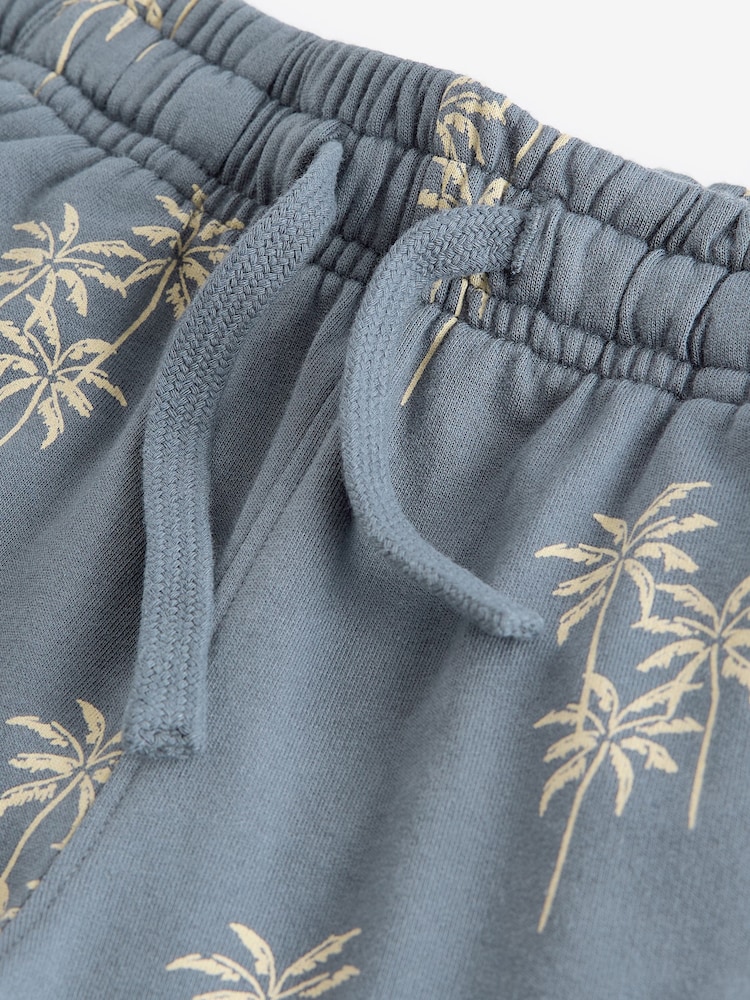 Blue 100% Cotton Bandana Print Jersey Shorts (3-16yrs) - Image 3 of 3