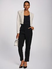 Jolie Moi White Open Front Tailored Blazer - Image 1 of 3