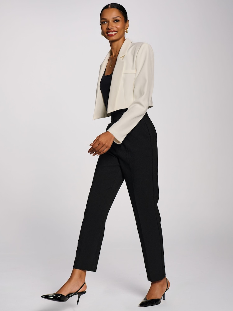 Jolie Moi White Open Front Tailored Blazer - Image 2 of 3