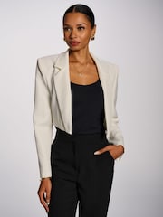 Jolie Moi White Open Front Tailored Blazer - Image 3 of 3