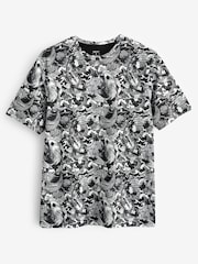 Black/White Print T-Shirt - Image 4 of 6