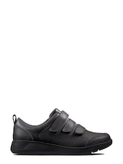 Clarks Black Scape Sky Kids Shoes - Image 1 of 8
