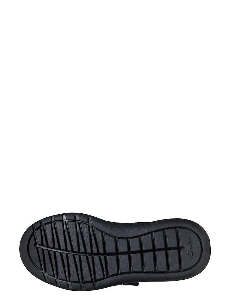 Clarks Black Scape Sky Kids Shoes - Image 8 of 8