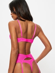 Ann Summers Bright Pink Pad Plunge Sexy Lace Bra - Image 2 of 5