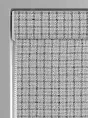 Grey Brushed Mini Check Roman Blind - Image 3 of 6