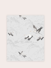 Laura Ashley Silver Animalia A4 Wallpaper Sample - Image 2 of 2