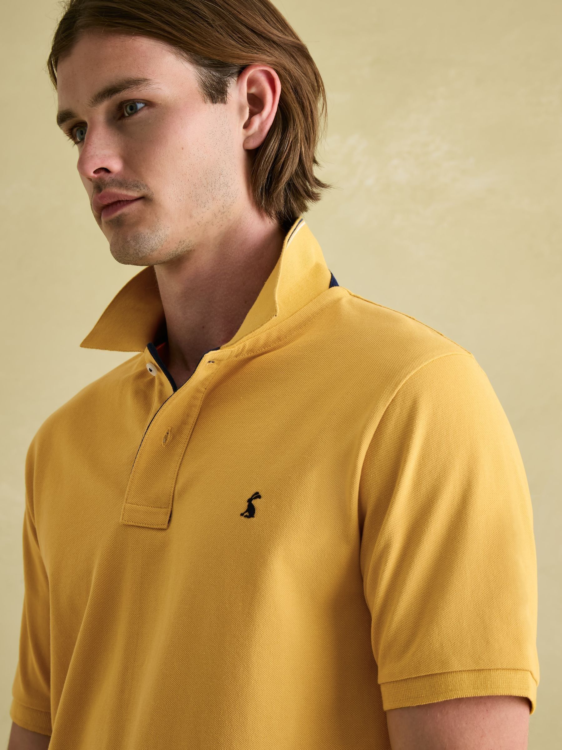 Buy Joules Woody Bright Yellow Regular Fit Cotton Pique Polo Shirt from Next Luxembourg