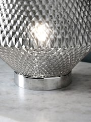 Chrome Battery Operated Medium Tapered Ambient Lamp - Image 3 of 7