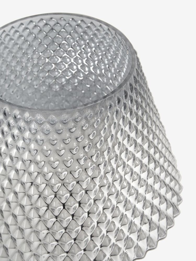 Chrome Battery Operated Medium Tapered Ambient Lamp - Image 7 of 7