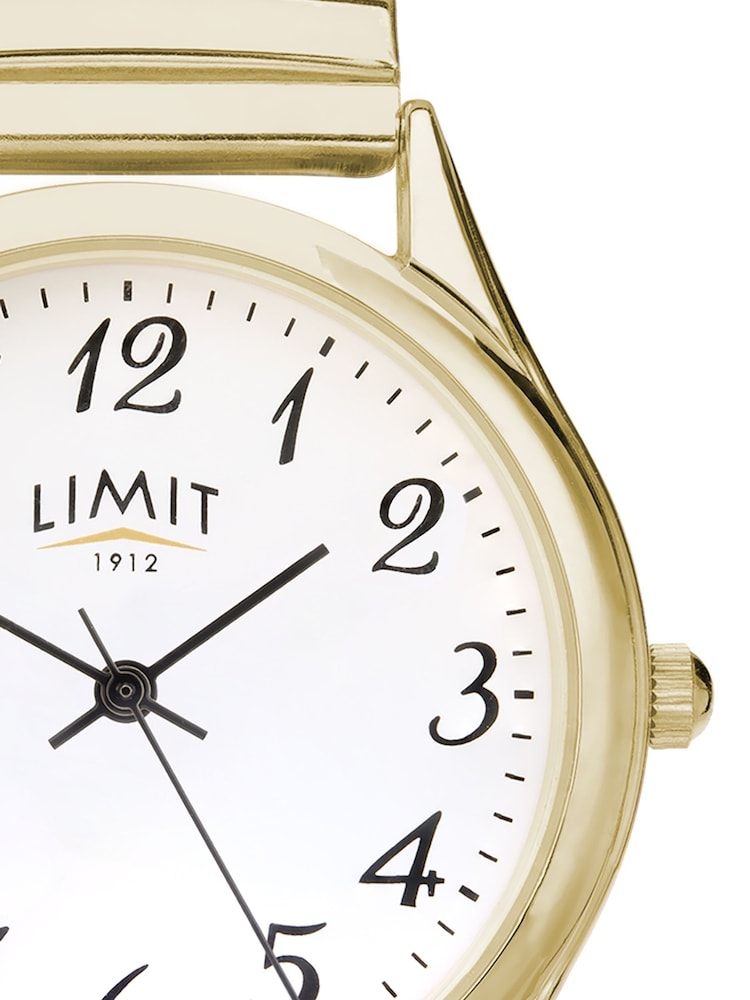 Limit Men’s Gold Tone Classic Easy Reader Watch - Image 4 of 4
