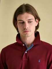 Joules Woody Burgundy Cotton Pique Polo Shirt - Image 4 of 7