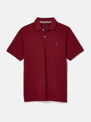 Joules Woody Burgundy Cotton Pique Polo Shirt - Image 7 of 7